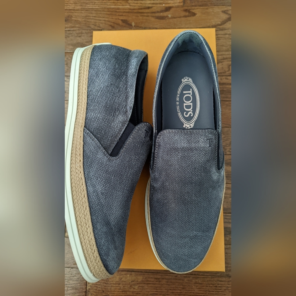 Tod's Pantofola Gomma Rafia Shoes